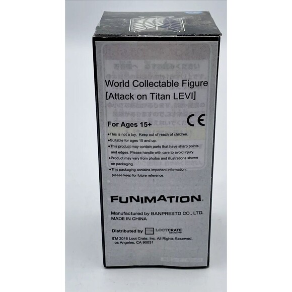 Levi (Attack on Titan World Collectable Figure Vol.1 Anime Prize Banpresto AT02 - Picture 2 of 6